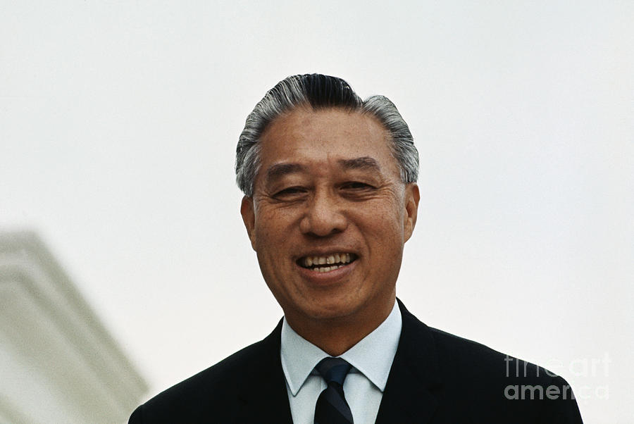 Senator Hiram L. Fong Photograph by Bettmann