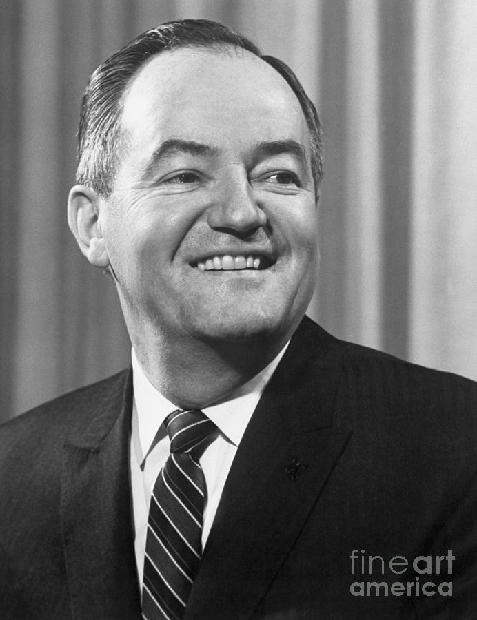 Senator Hubert Humphrey Smiling Photograph by Bettmann