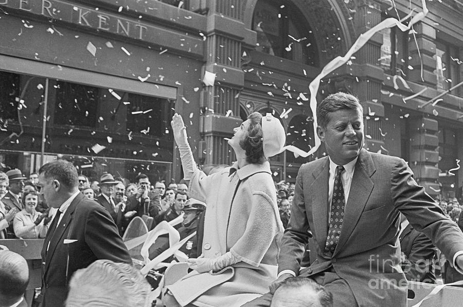 Senator John Kennedy And Jackie Kennedy Photograph by Bettmann