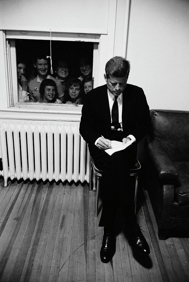 Senator John Kennedy Photograph by Paul Schutzer