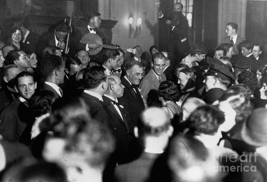 Senator Lehman With The Roosevelts Photograph by Bettmann