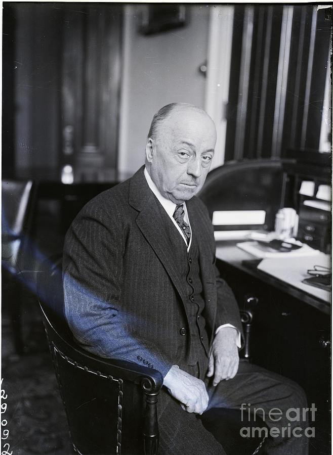 Senator Philander C. Knox At His Desk Photograph by Bettmann