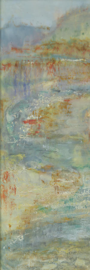 Vertical Painting - Send Rain I by Shima Shanti Vertical Painting - Send Rain I by Shima Shanti