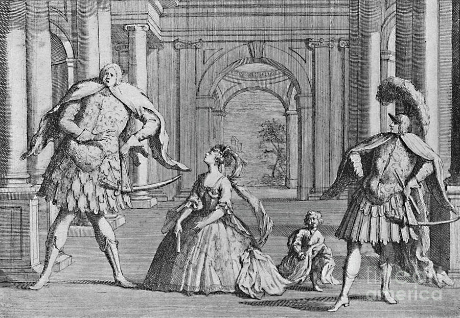 Senesino On The Stage 1725 Drawing by Print Collector