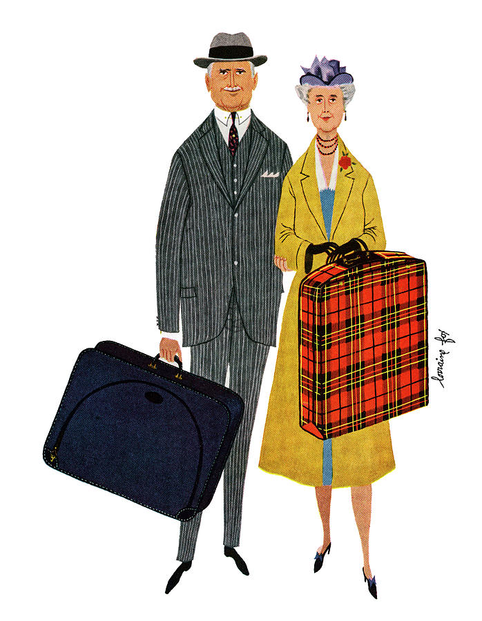 Senior Couple With Suitcases Photograph by Graphicaartis Senior Couple With Suitcases Photograph by Graphicaartis
