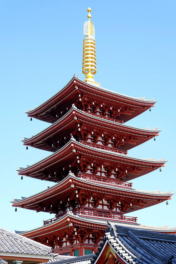 Sensoji Temple old five-story pagoda Photograph by Rusnico Canonigo ...