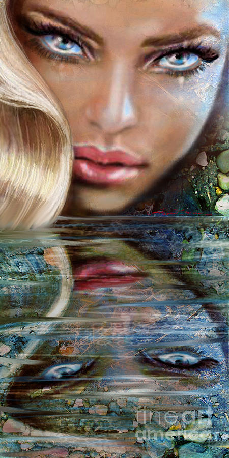 Sensual Eyes Water Digital Art by Angie Braun