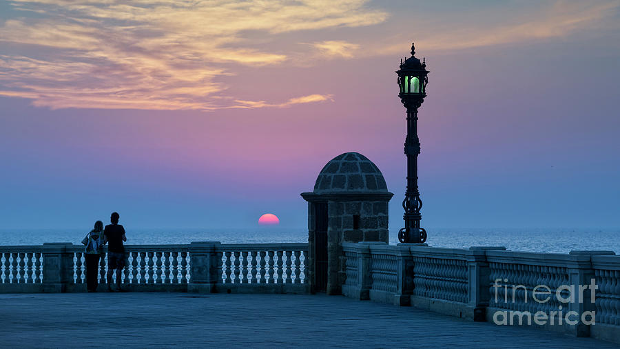Sentry Box Sunset Cadiz Spain Photograph by Pablo Avanzini
