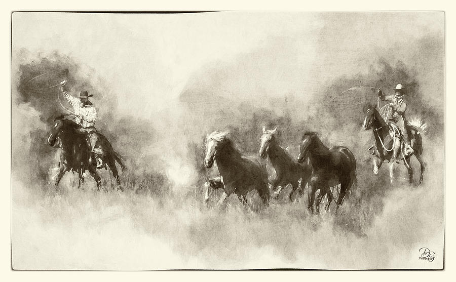 Separating the Herd Photograph by Debra Boucher