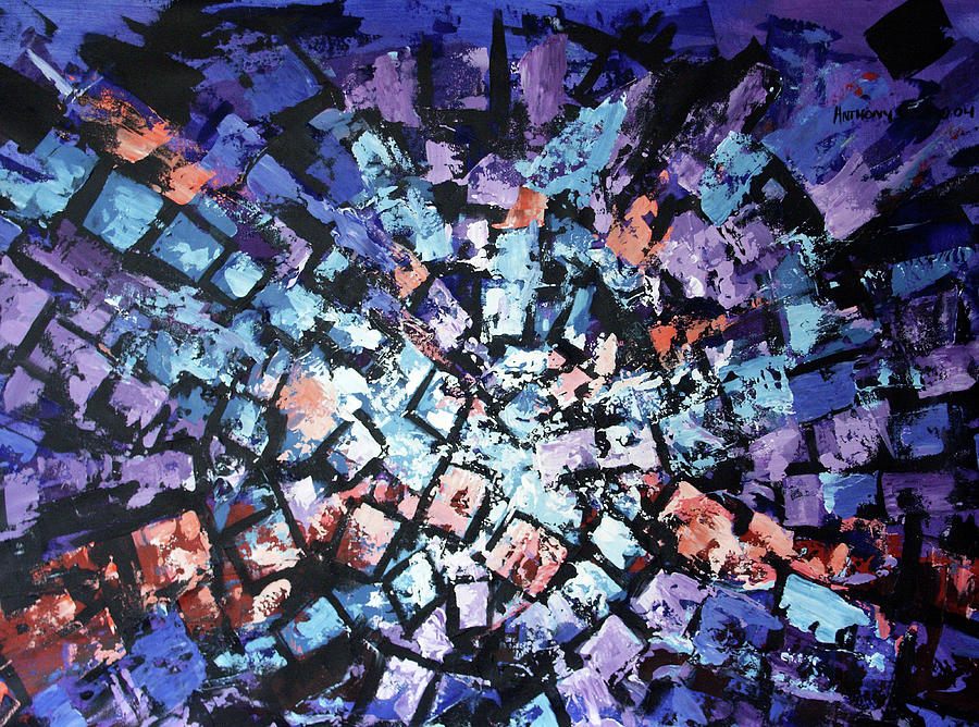 Abstract Painting - Seperating The Waters by Anthony Falbo Abstract Painting - Seperating The Waters by Anthony Falbo