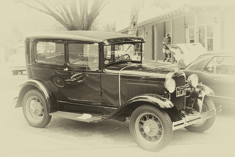 Sepia Model A Photograph by Bill Dutting