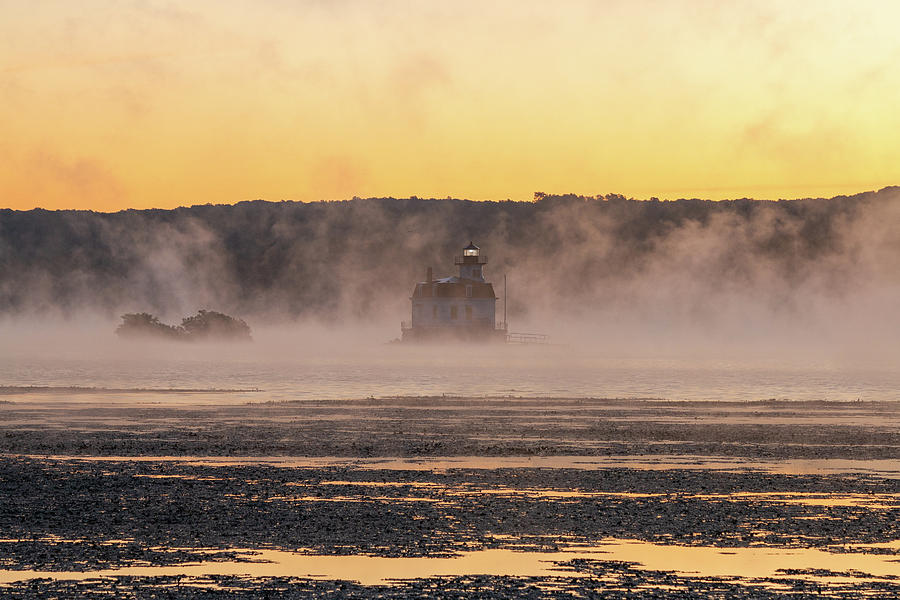 Esopus Lighthouse Photograph - September Dawn on the Hudson by Jeff Severson Esopus Lighthouse Photograph - September Dawn on the Hudson by Jeff Severson