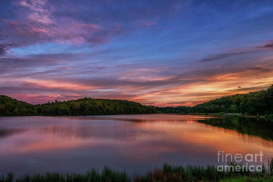 September Dawn on the Lake Photograph by Thomas R Fletcher