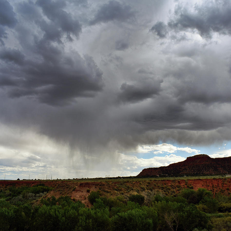 September Storm Cell Kanab Utah SQ Format Photograph by Thomas Woolworth