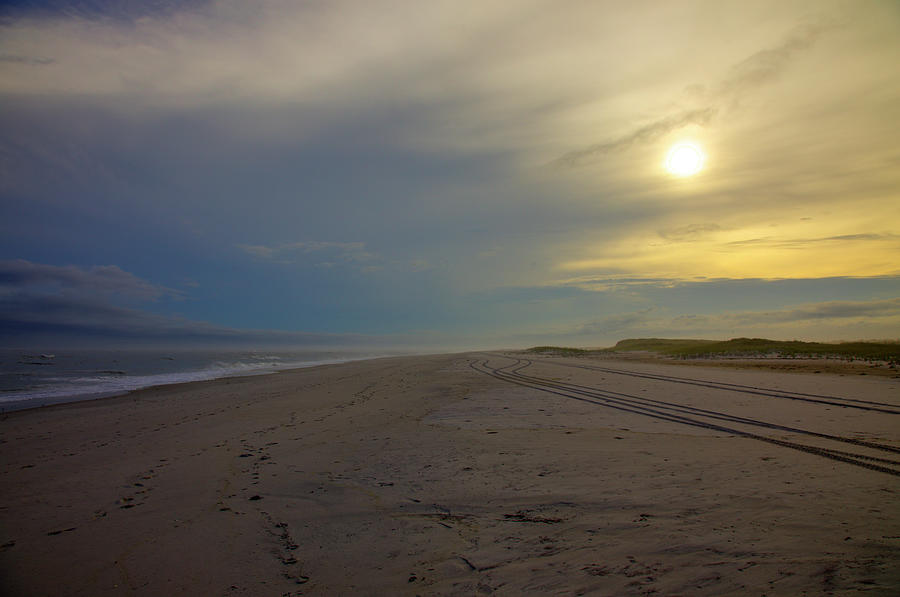 September Sunset Overlook Beach Photograph by Steve Gravano