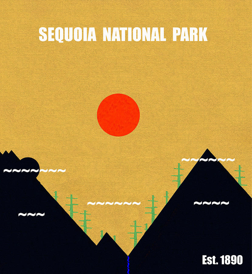 Sequoia N. P. M series Mixed Media by David Lee Thompson