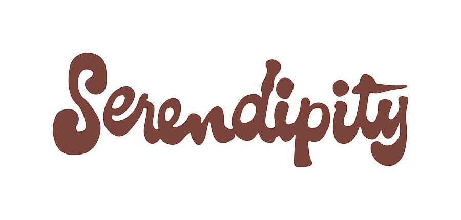 Typography Drawing - Serendipity by CSA Images