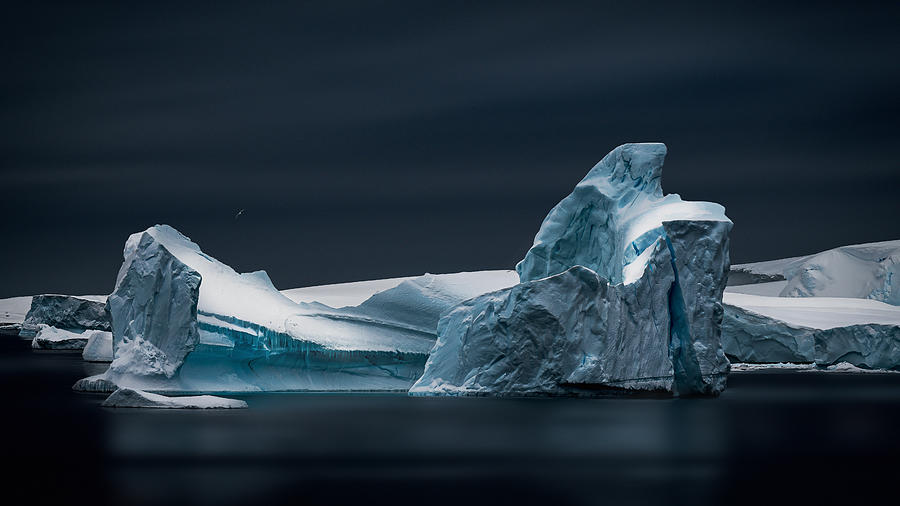 Winter Photograph - Serene Antarctic by James Cai