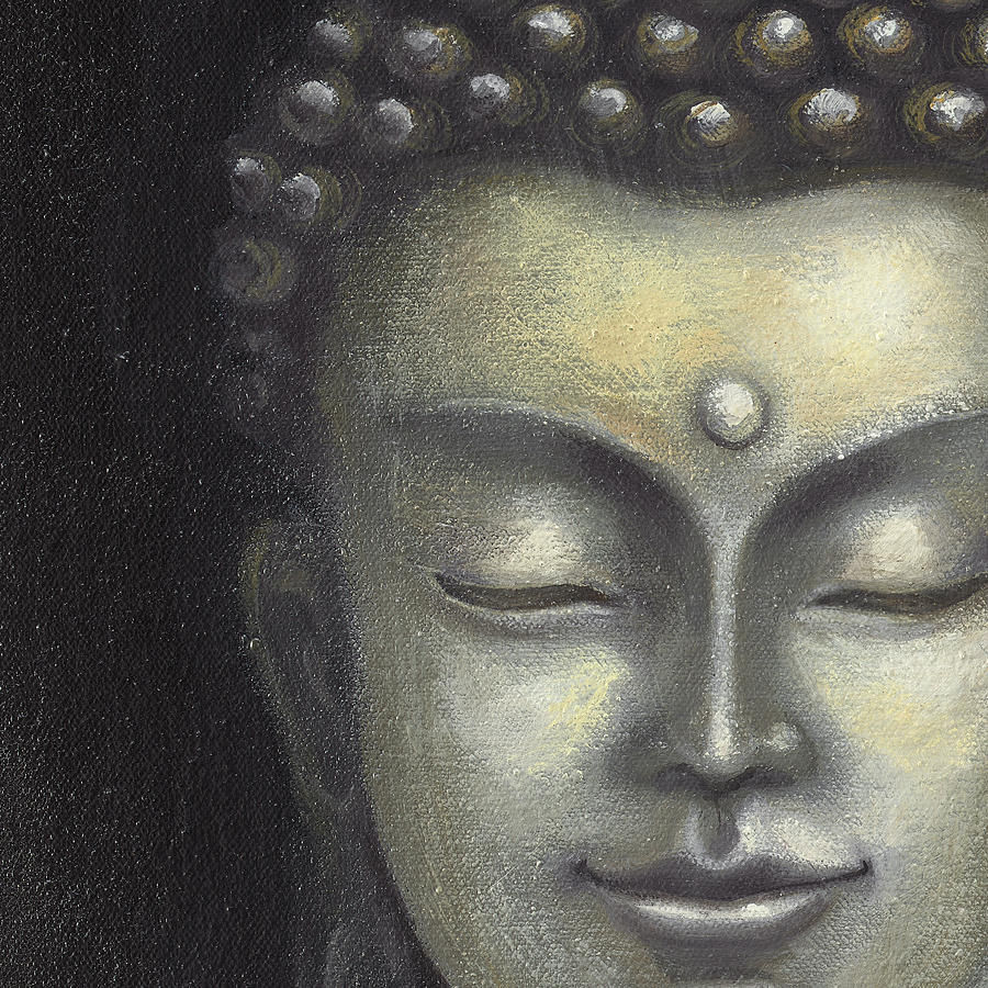 Buddha Painting - Serene Buddha I Crop by Naomi Mcbride