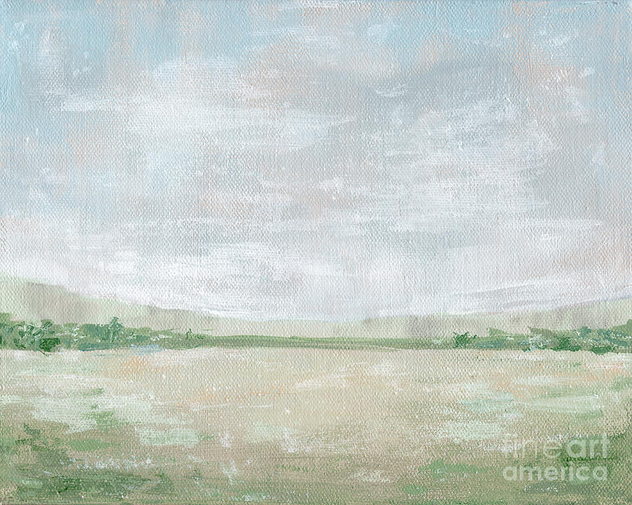 Serene Landscape Plains Painting by Annie Troe