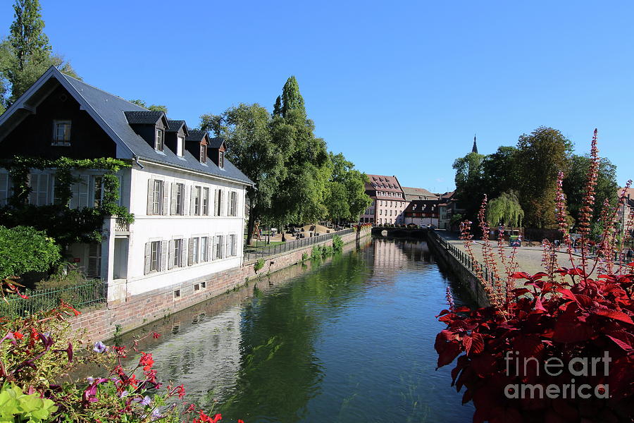 Architecture Photograph - Serene Scene Of Old Town Strasbourg by Christiane Schulze Art And Photography