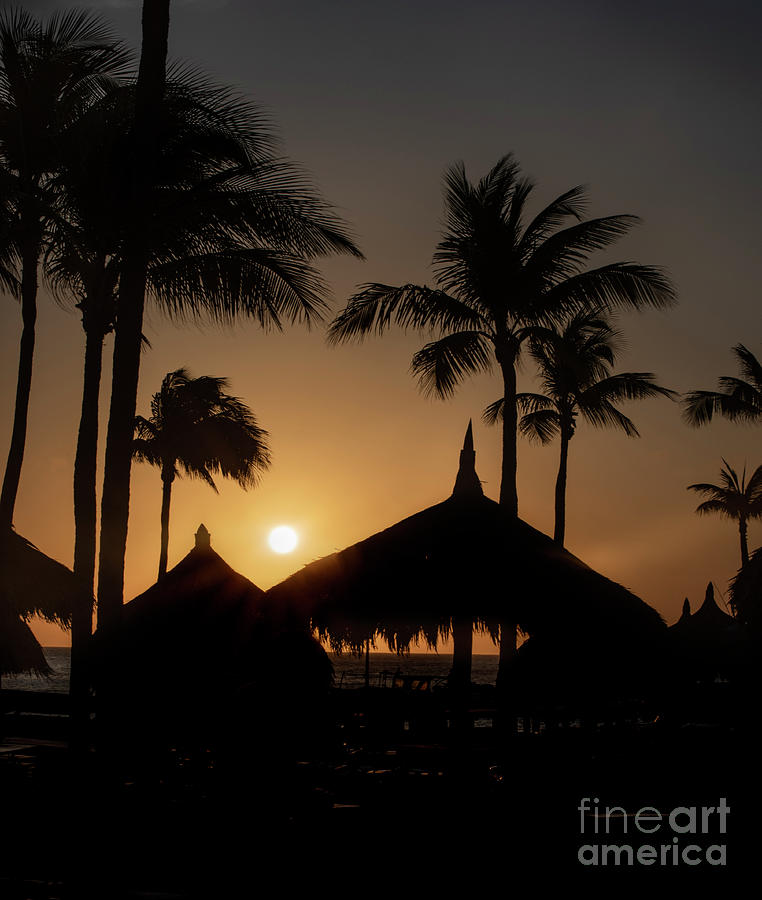 Aruba-serene Sunset Aruba Photograph by Judy Wolinsky