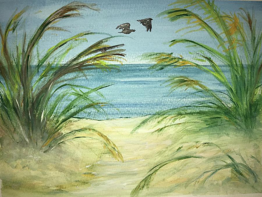 Seascape Painting - Serenity by Melissa Leigh Estrada