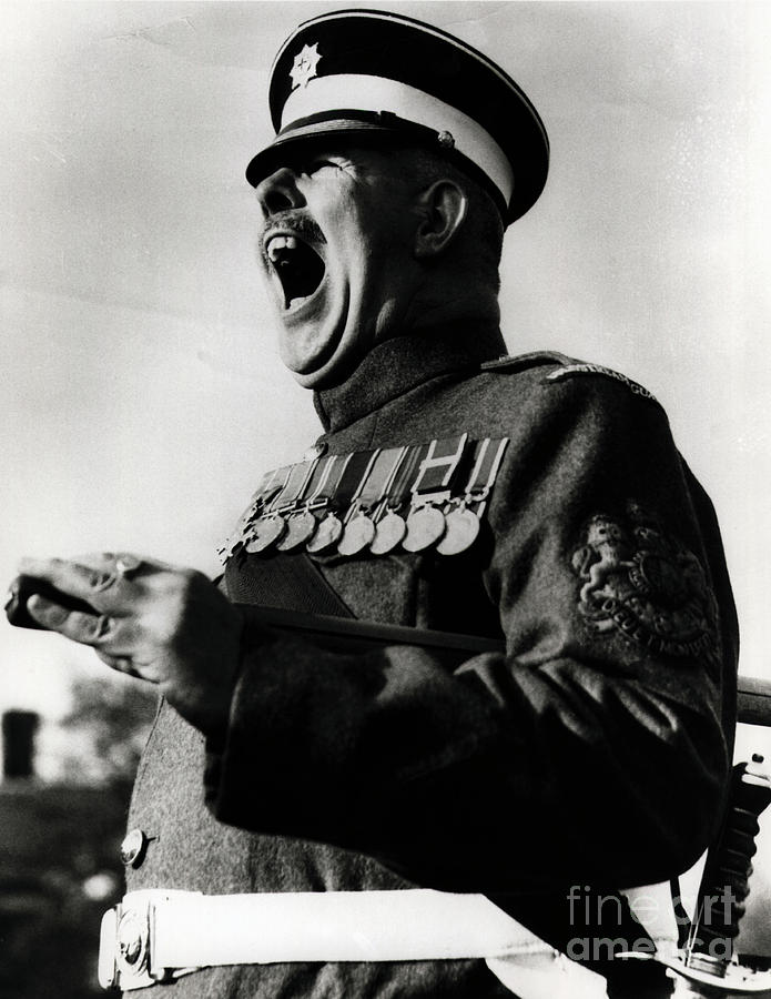 Sergeant Major Screaming At His Troops Photograph by Bettmann