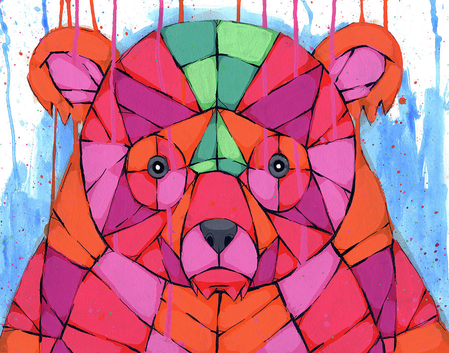 Bear Painting - Serious Disposition by Ric Stultz