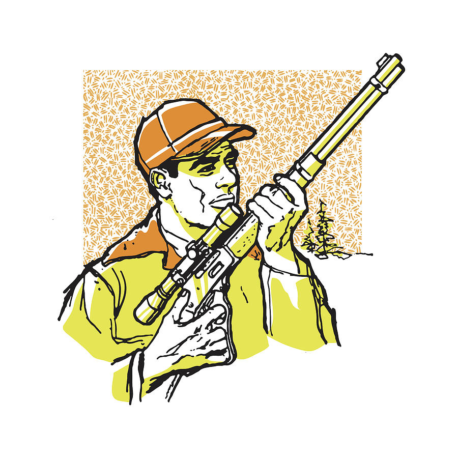 Hunting Rifle Drawing