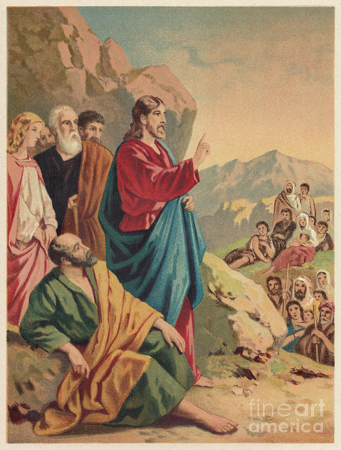 Sermon On The Mount Matthew 5-7 Digital Art by Zu 09