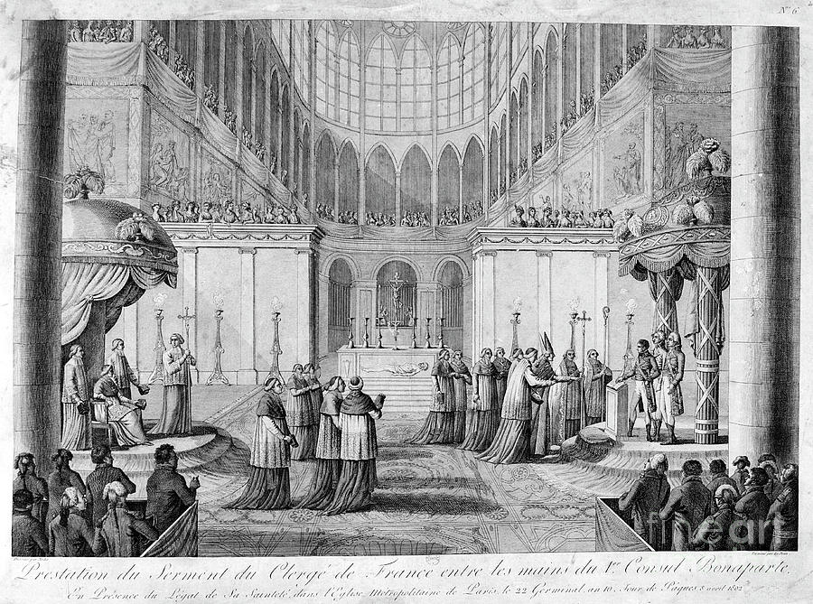 Service Of The Oath Of The Clergy Drawing by Print Collector Fine Art