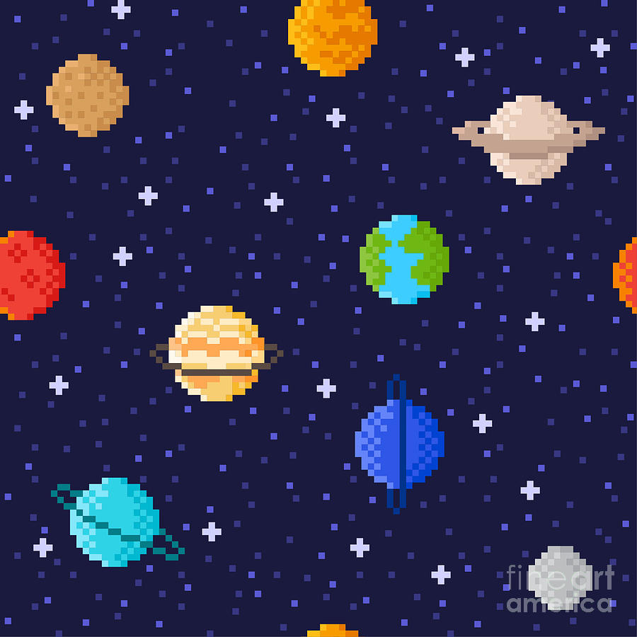 Set Of Solar System Planets Mercury