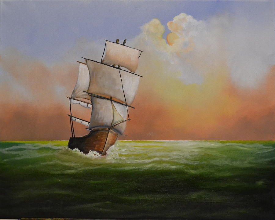 Setting Sail Painting by Martin Schmidt