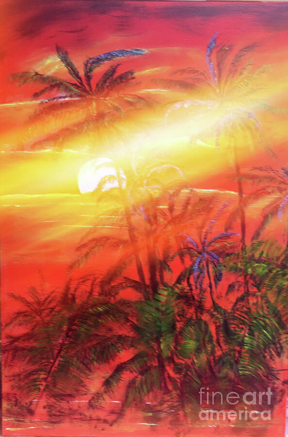 Puna Hope Painting by Michael Silbaugh