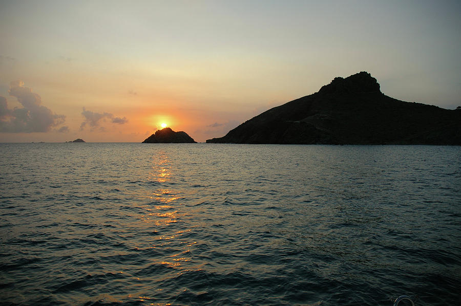 Setting Sun over the Islands Photograph by Mark Duehmig