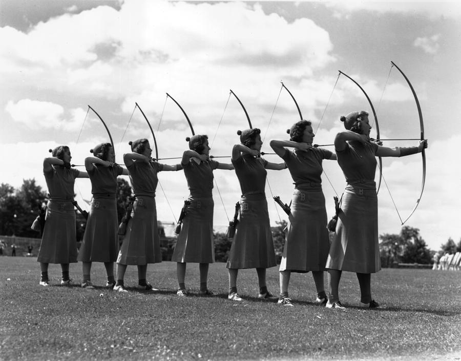 Seven Archers Photograph by Lawrence Thornton
