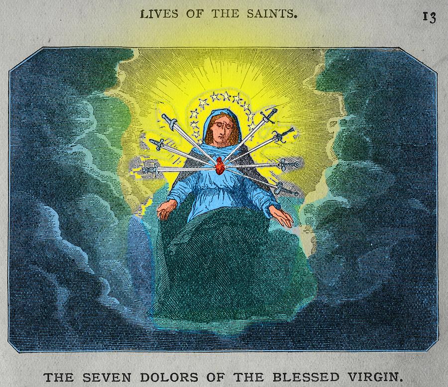 Seven Dolors Of The Virgin Mary Digital Art By Vince Migliore 0336