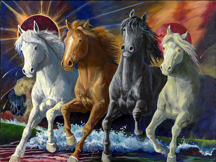 Seven Seals Painting by Cynthia Westbrook