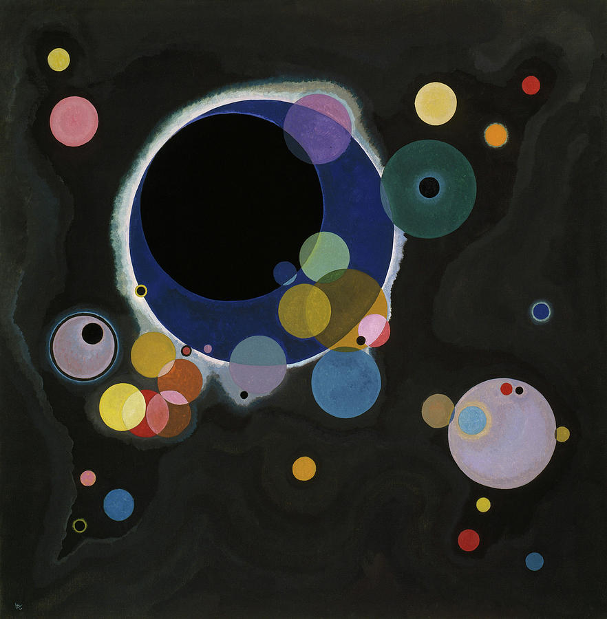 Wassily Kandinsky Painting - Several Circles - Einige Kreise by Wassily Kandinsky