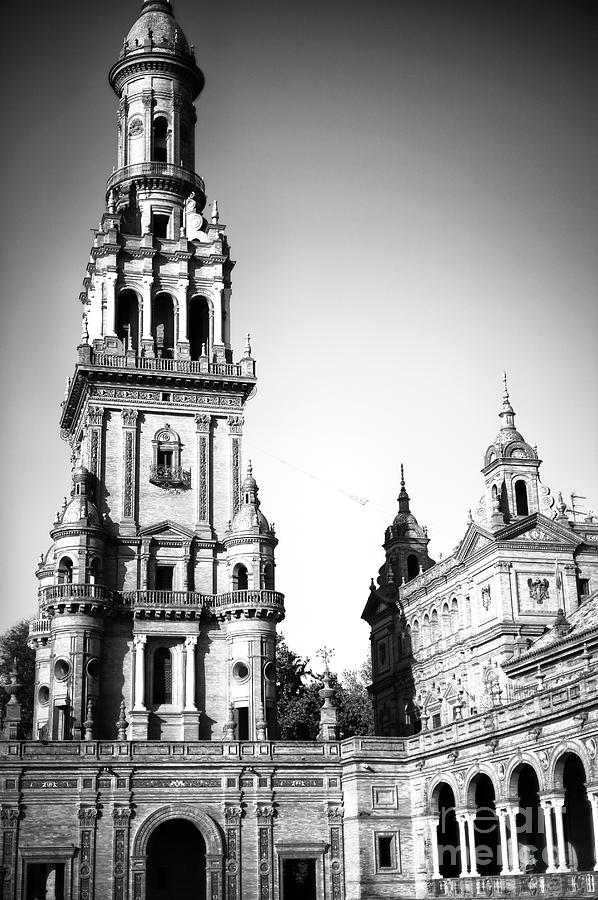 Seville Plaza de Espana North Tower Profile Photograph by John Rizzuto