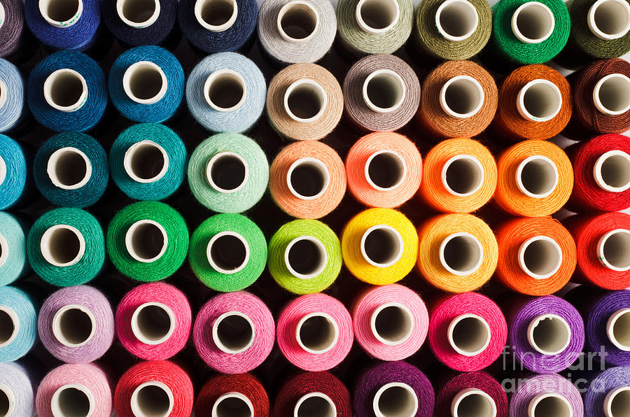 Silky Photograph - Sewing Threads As A Multicolored by Oksana Shufrych Silky Photograph - Sewing Threads As A Multicolored by Oksana Shufrych