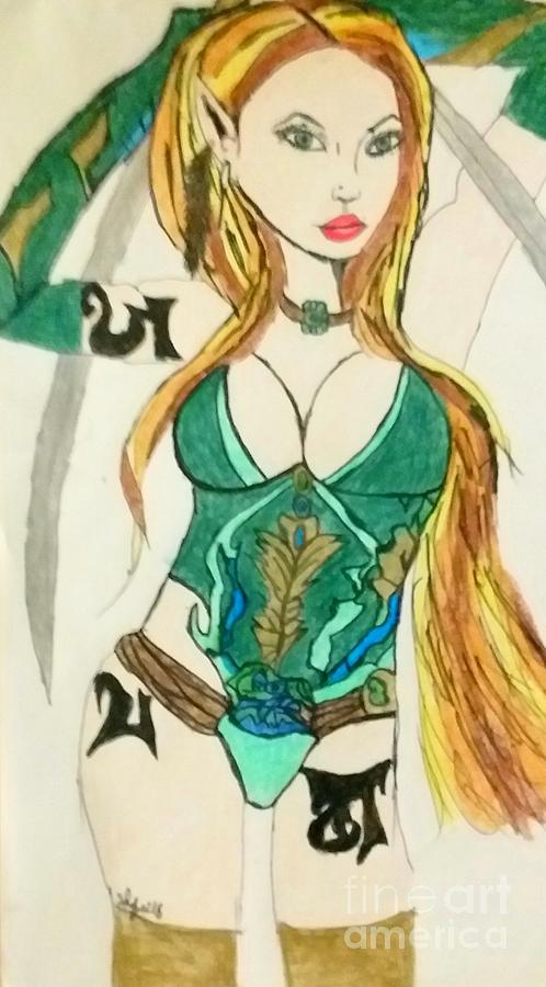 Sexy Elf Drawing