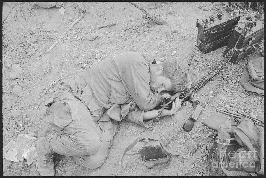 Sgt. John G. Sheehan Resting Photograph by Bettmann