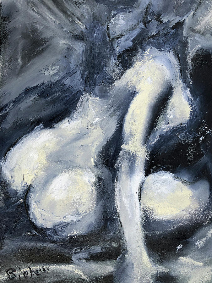 Nude Painting - Shades Of Light II by Sharon Sieben Nude Painting - Shades Of Light II by Sharon Sieben