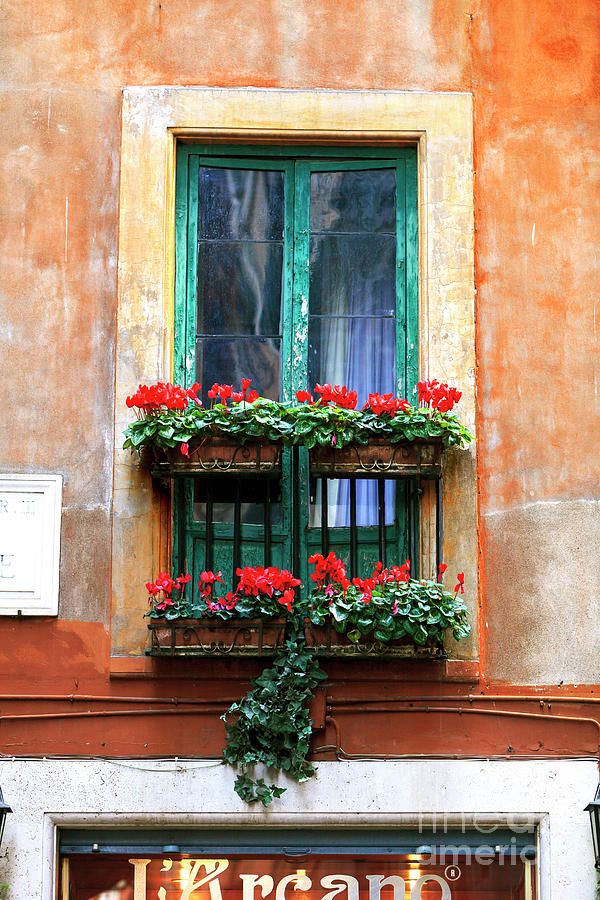 Shades of Orange and Green in Rome Photograph by John Rizzuto