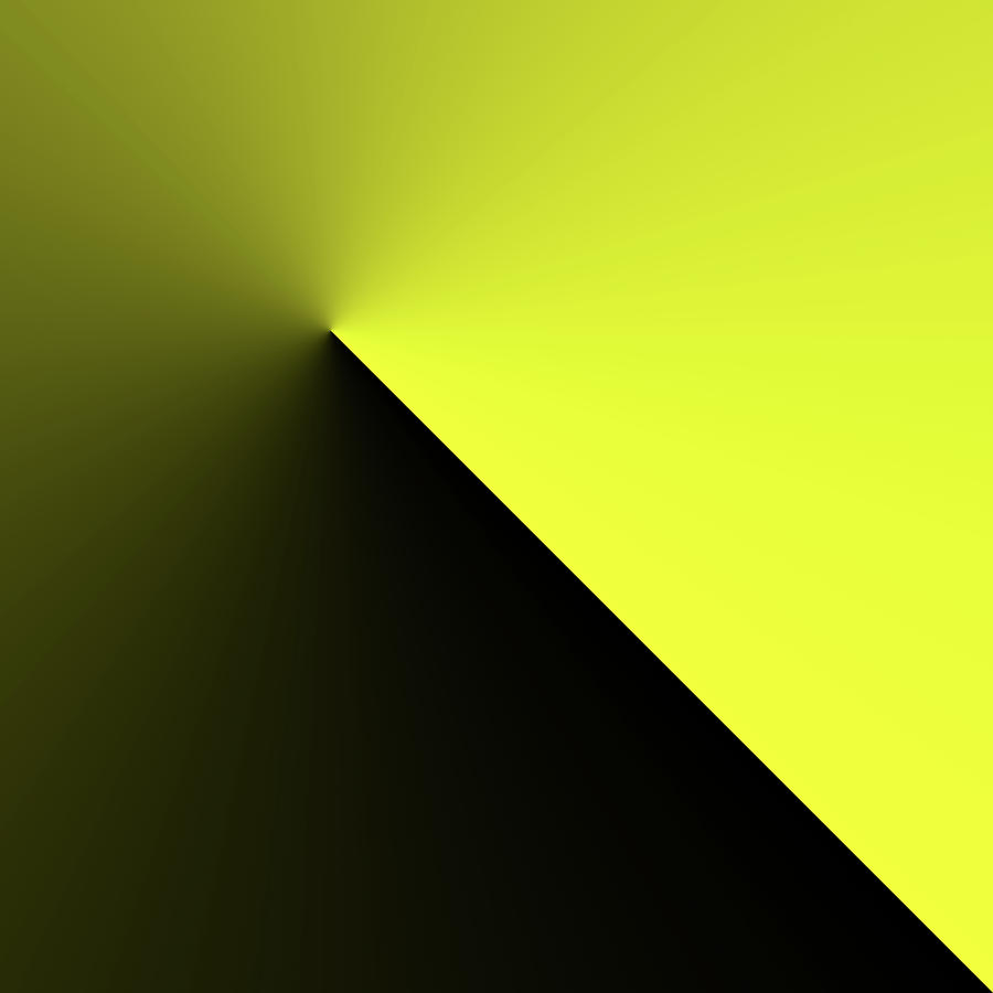 Shades Of Yellow In Rotational Gradient Digital Art