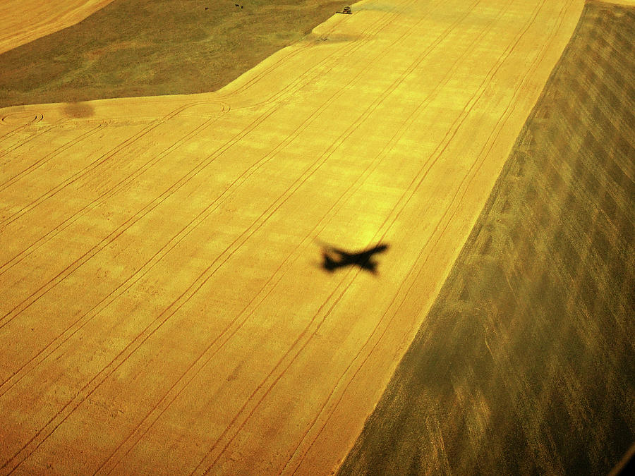 Shadow Of Airplane Photograph by Photography By Harry Traeger
