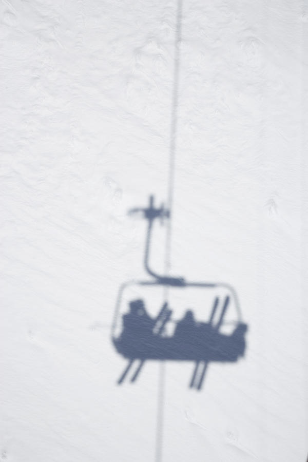 Shadow Of Chair Lift With Skiers Photograph by Stefan Schuetz / Look-foto Shadow Of Chair Lift With Skiers Photograph by Stefan Schuetz / Look-foto