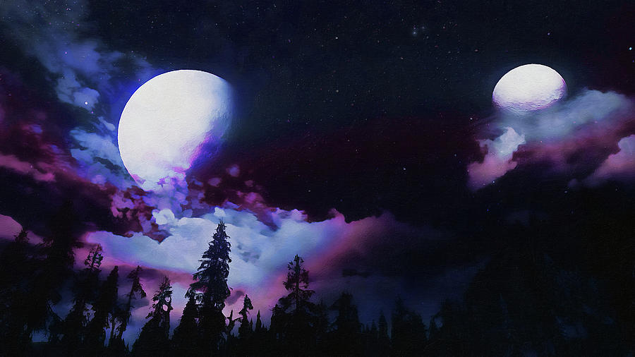 Shadow of the Moon - 15 Painting by AM FineArtPrints